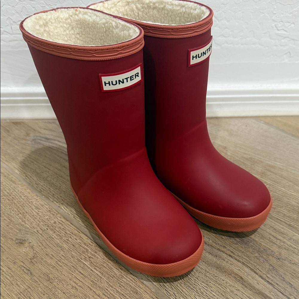 Hunter Kids Classic Red Rain Boots- New!